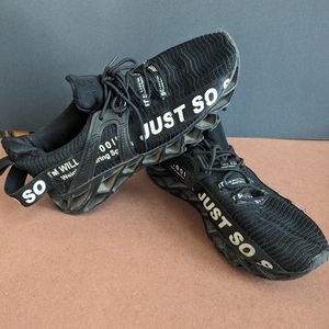 Just So Shoes Black Sneakers Running Shoes size 9